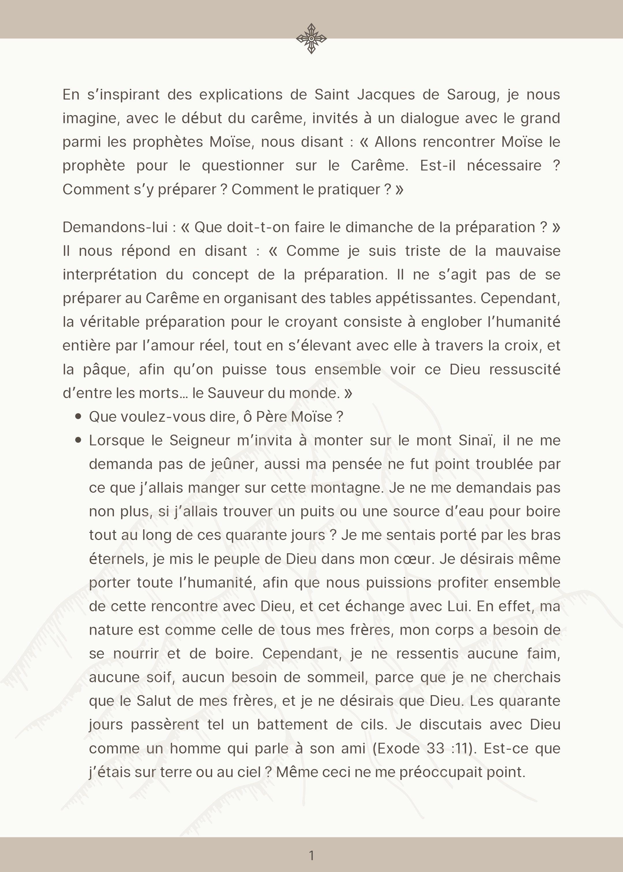 Dialogue avec Moise le prophète jeunant - Pere Tadros Y. Malaty - Aperçu 2