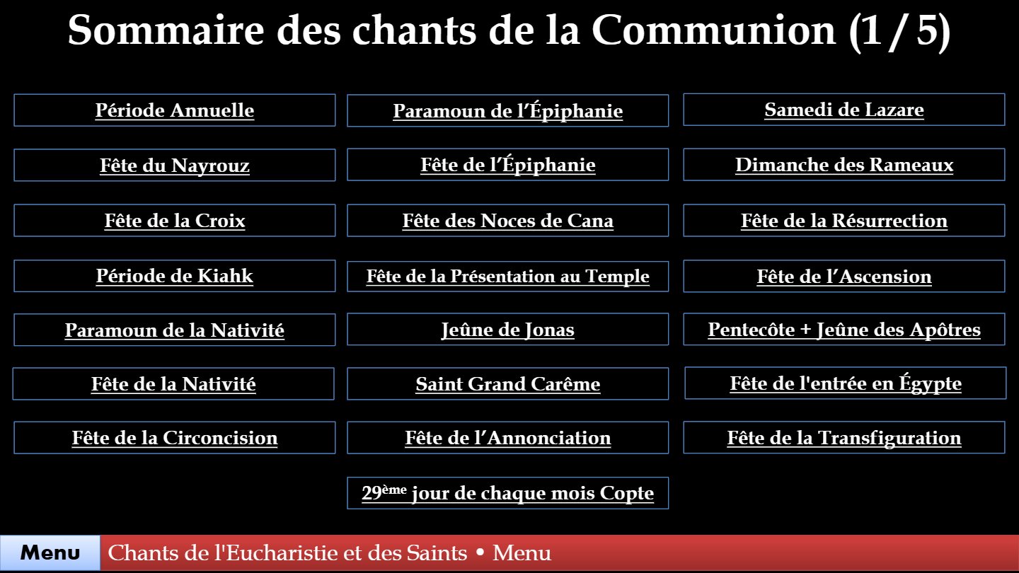 Hymnes & Glorifications de la Communion & des Saints - Aperçu 2
