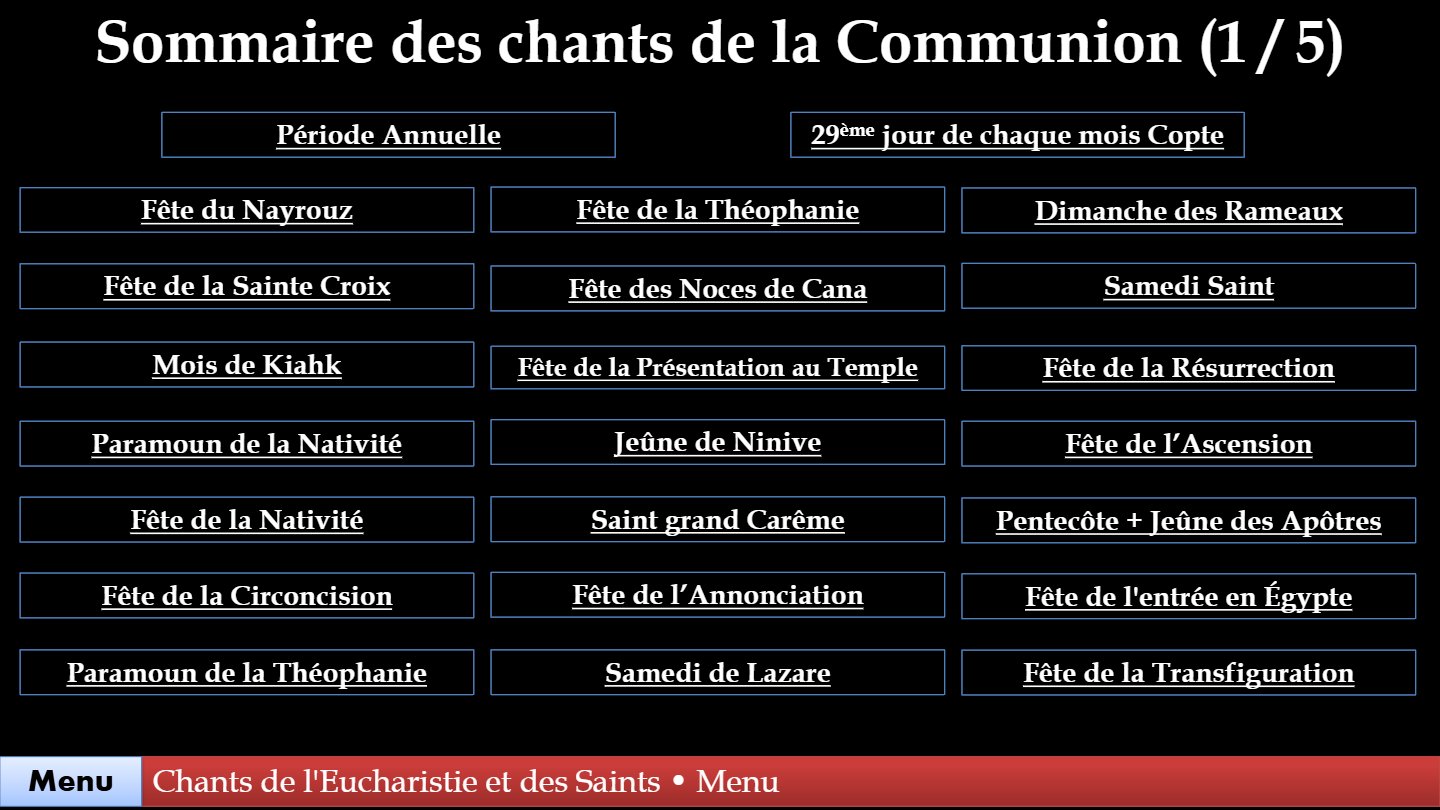 Hymnes & Glorifications de la Communion & des Saints - Aperçu 2