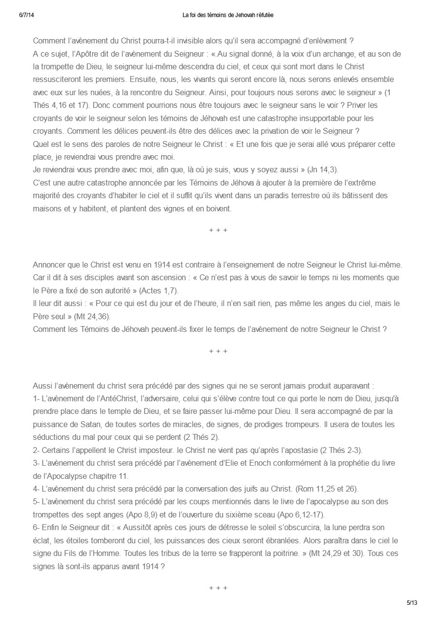 La foi des témoins de Jehovah réfutée - Pape Chenouda III - Aperçu 5