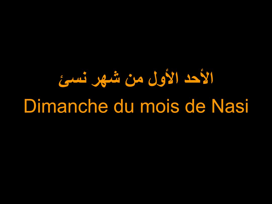 Lectures Dimanche Nasi - Aperçu 2