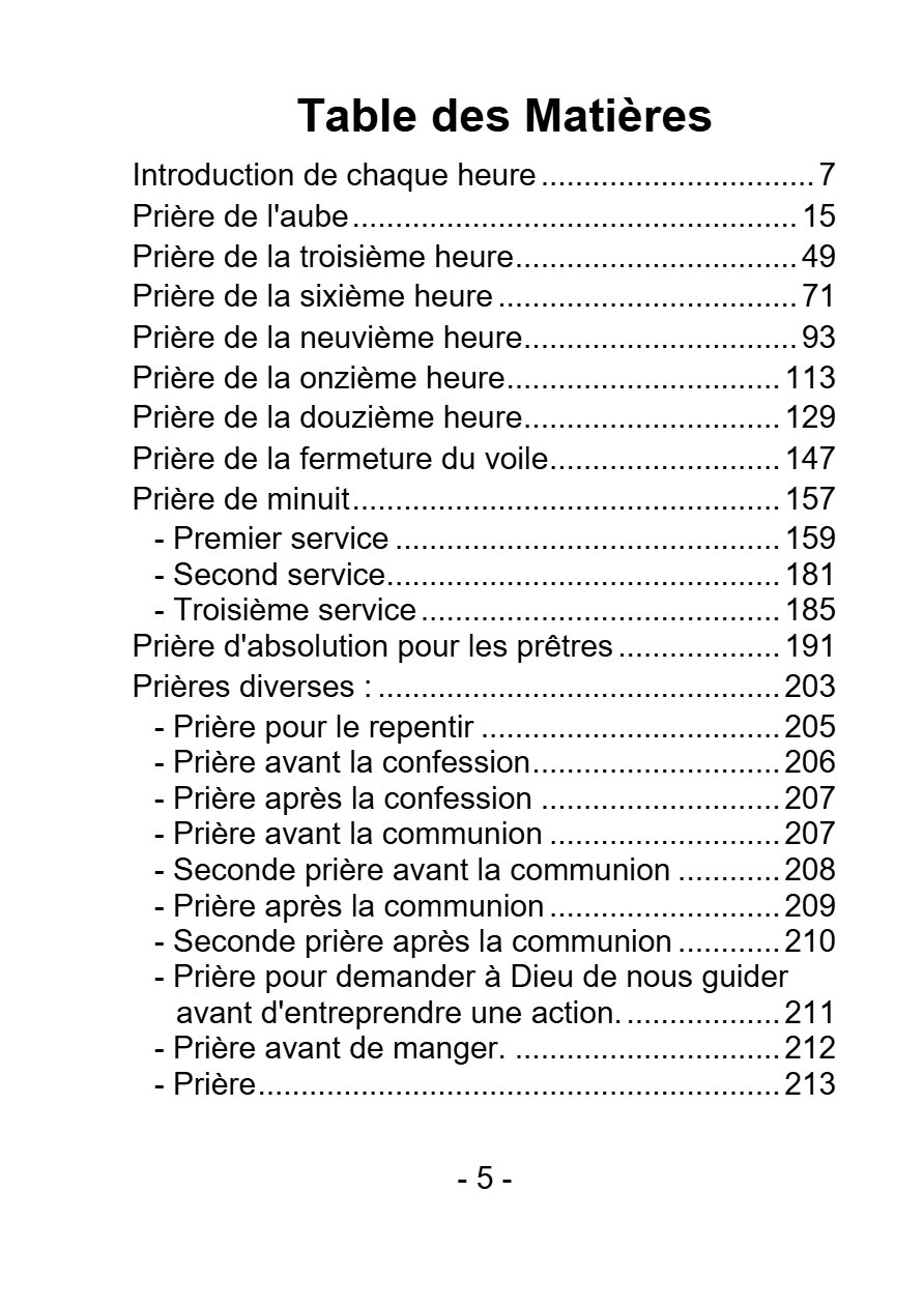 Livre de la prière des heures - Agpia - Aperçu 5