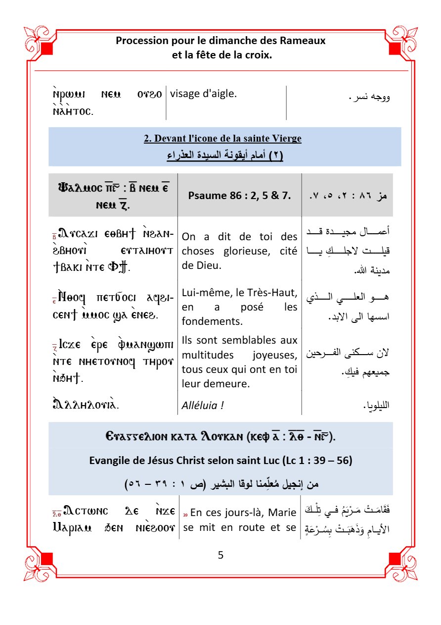 Livre de la procession pour les Rameaux et la fête de la Croix - Aperçu 5