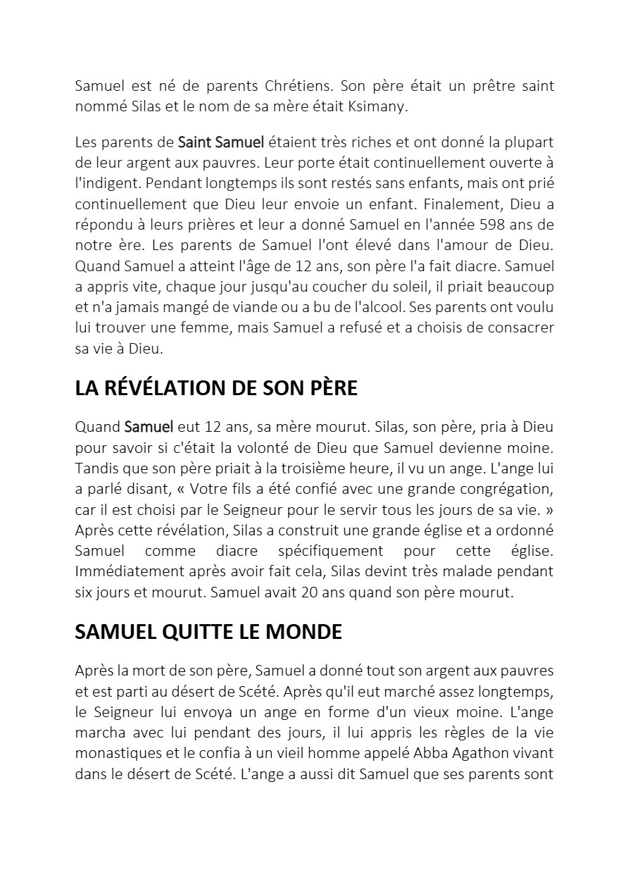 Saint Samuel le Confesseur - Aperçu 2