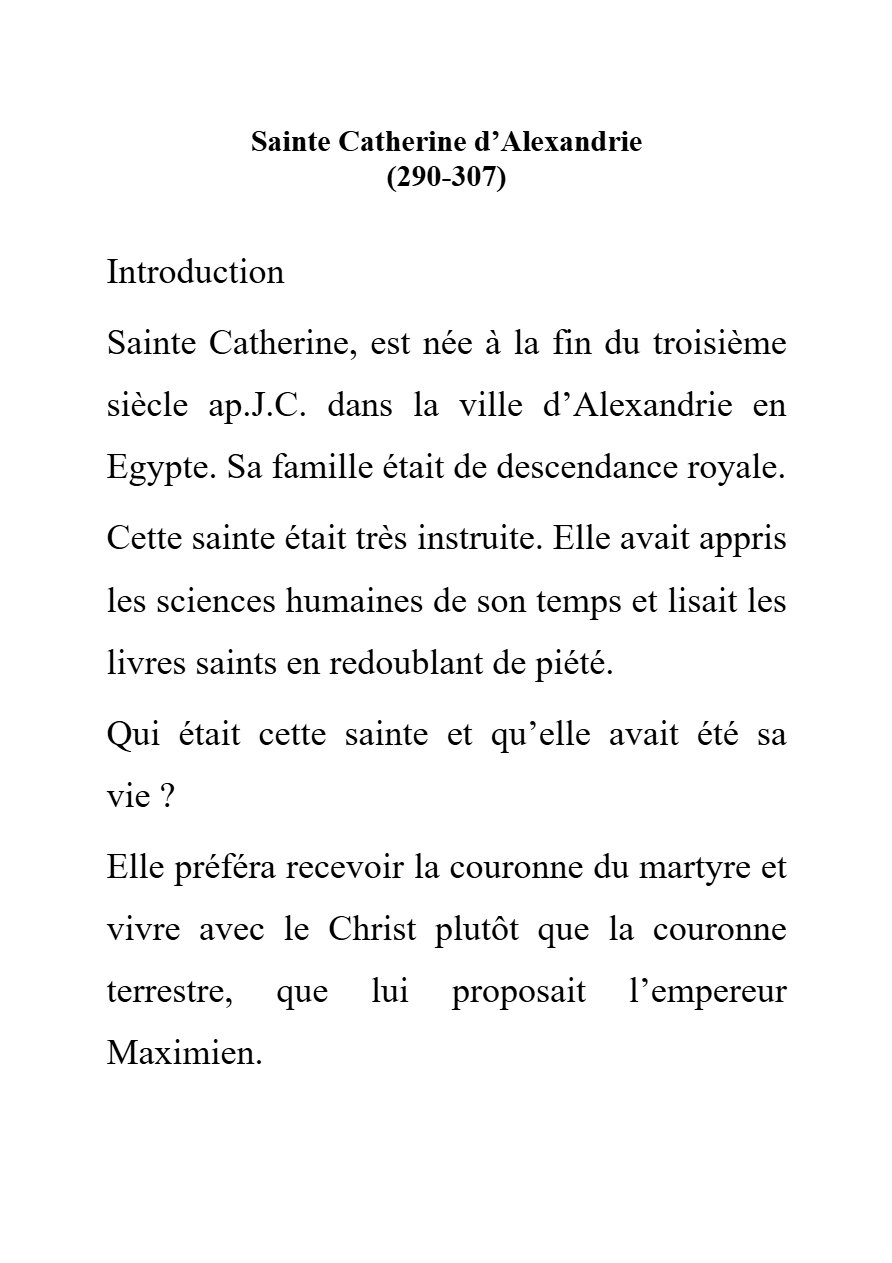 Sainte Catherine - Aperçu 4