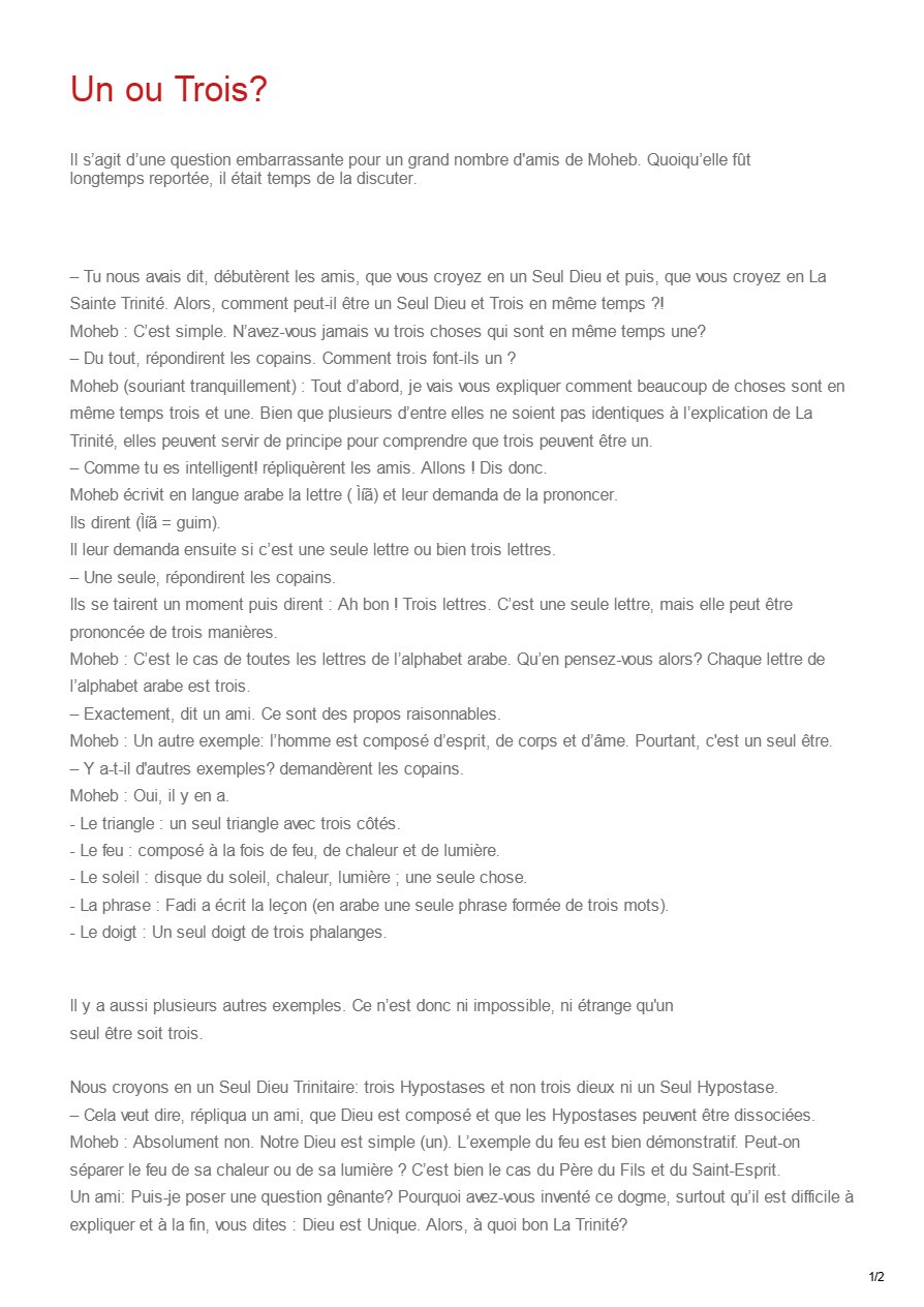 Un ou Trois - Anba Raphael